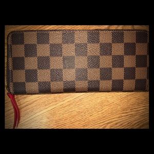 Louis Vuitton Clémence Wallet- Damier Ebene Canvas